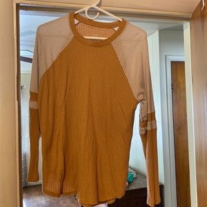 Long sleeve waffle top from American Eagle